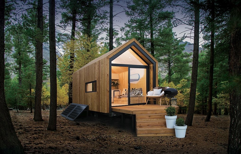 Gathering space and retreat pods